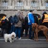 Střelba na Filozofické fakultě UK - pieta - obejmutí školy, zpěv, zármutek, studenti