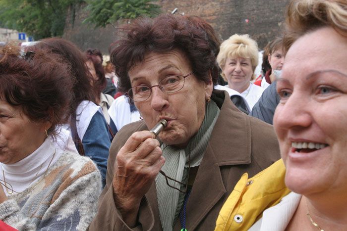 Protest školských odborů