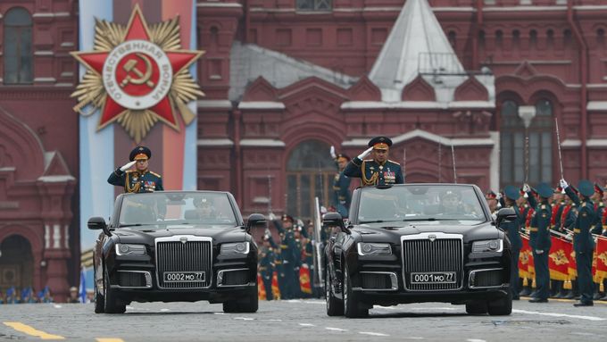 Vojenská přehlídka v Moskvě.