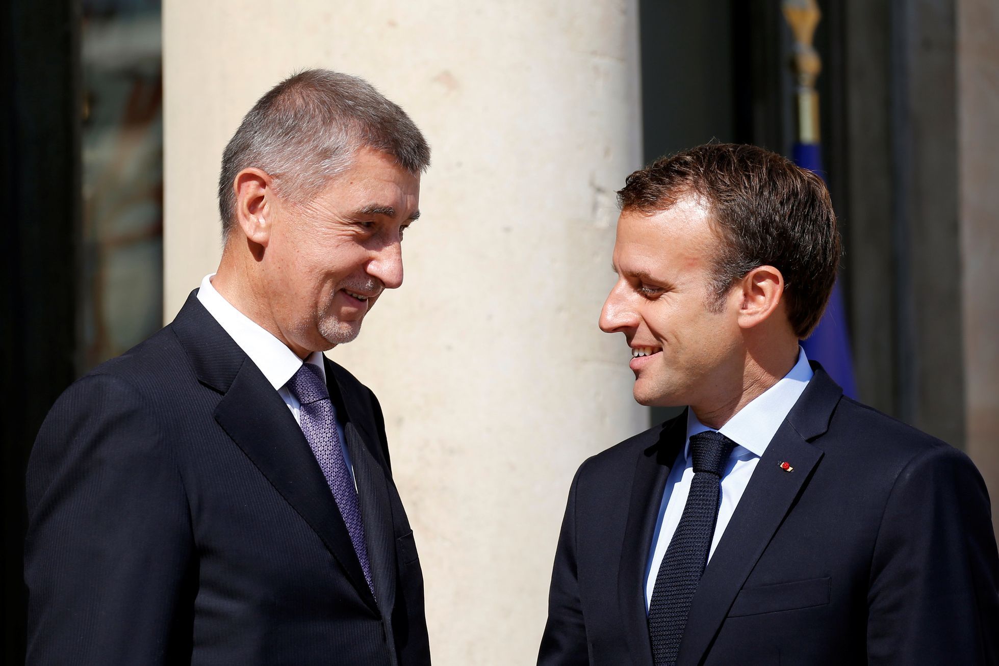 Babiš Macron (a Pellegrini) v Paříži