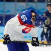 Zklamaný Michal Čajkovský po semifinále Slovensko - Finsko na ZOH 2022 v Pekingu