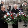 Prezident Vladimír Putin a Václav Klaus na Olšanských hřbitovech