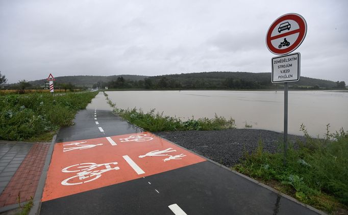 Povodně v Kroměříži.