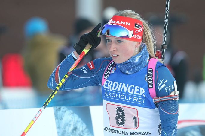 Biatlon, SP NMNM, smíšené dvojice: Eva Puskarčíková