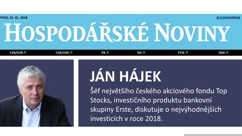 Investiční debata s Jánem Hájkem, portfolio manažerem fondu Top Stocks