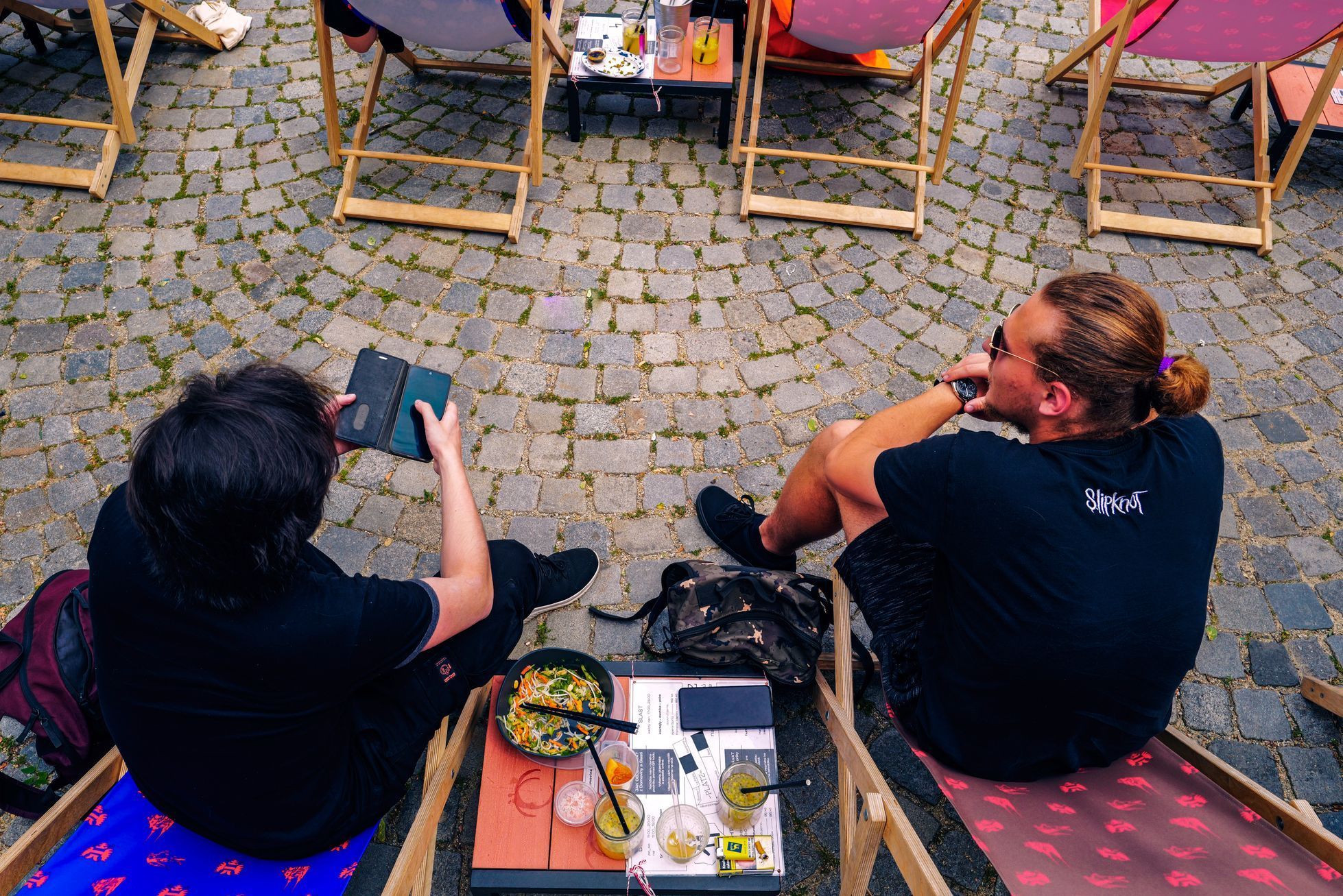 Gastro zahradka na brněnském Zelném trhu