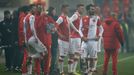 HET liga, Slavia-Baník: přerušení