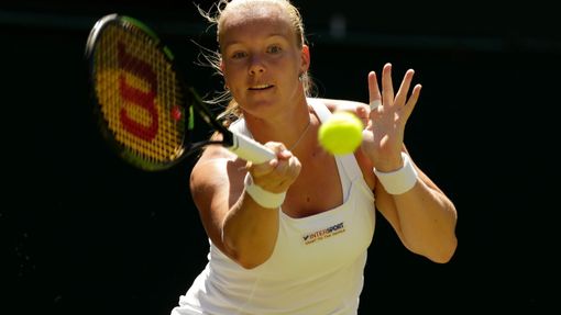 Kiki Bertensová v prvním kole Wimbledonu 2015