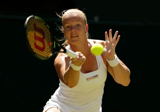 Kiki Bertensová v prvním kole Wimbledonu 2015