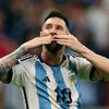 Lionel Messi slaví gól v semifinále MS 2022 Argentina - Chorvatsko