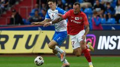 fotbal, Fortuna:Liga, 2022/2023, Brno - Ostrava, Karel Pojezný, Jakub Řezníček