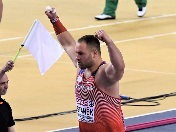 atletika, HME 2019, koulař Tomáš Staněk v kvalifikaci