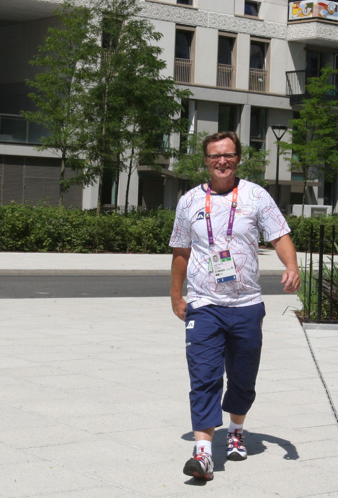 Šéflékař české olympijské výpravy Jaroslav Větvička den před Olympijskými hrami 2012 v Londýně.