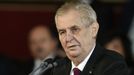 Prezident republiky Miloš Zeman hovoří při své druhé inauguraci 8. března 2018 ve Vladislavském sále Pražského hradu.