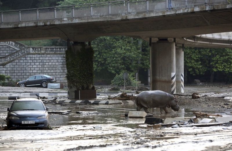 Záplavy v gruzinském Tbilisi.
