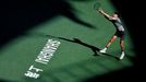 Tennis - Shanghai Masters - Qizhong Forest Sports City Arena, Shanghai, China - October 9, 2024 Italy's Jannik Sinner in action during his round of 16 match against Ben S