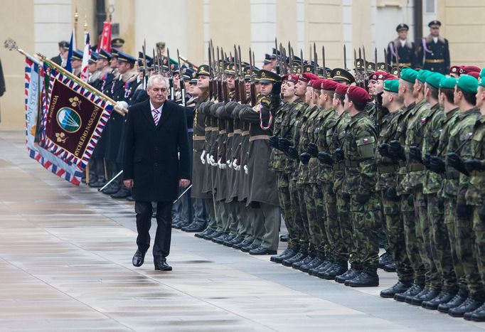 8. 3. 2013: Ceremoniál u příležitosti uvedení Miloše Zemana do funkce prezidenta ČR.