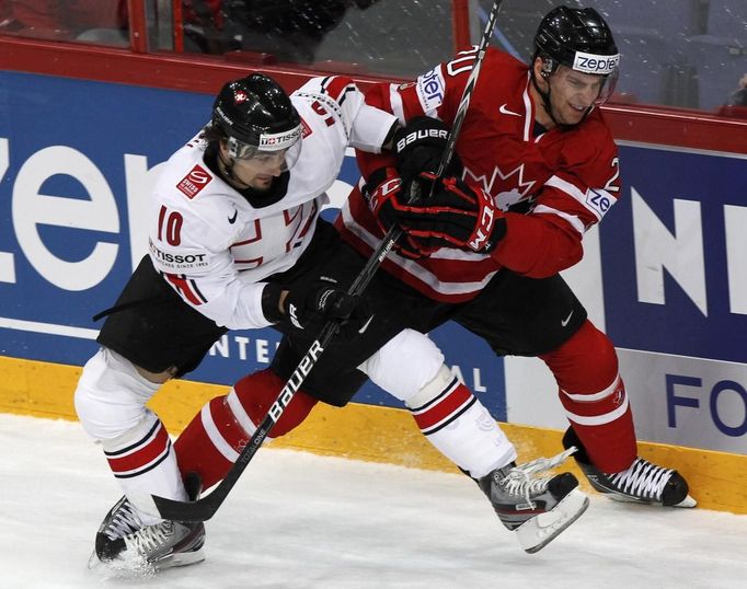 MS v hokeji 2012: Kanada - Švýcarsko (Ambühl, Tavares)