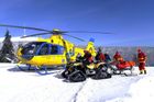Čtrnáctiletá lyžařka se zranila ve snowparku na Zadově, do nemocnice ji přepravil vrtulník