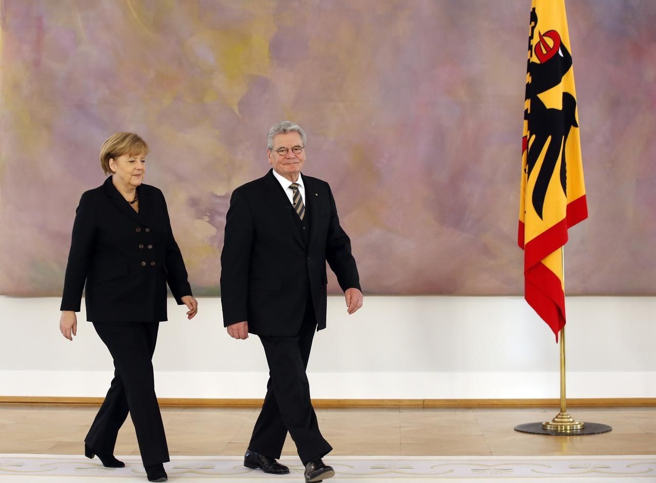 Merkelová a Gauck