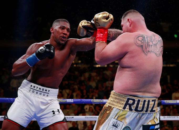 Anthony Joshua v utkání s Andy Ruizem (2019)