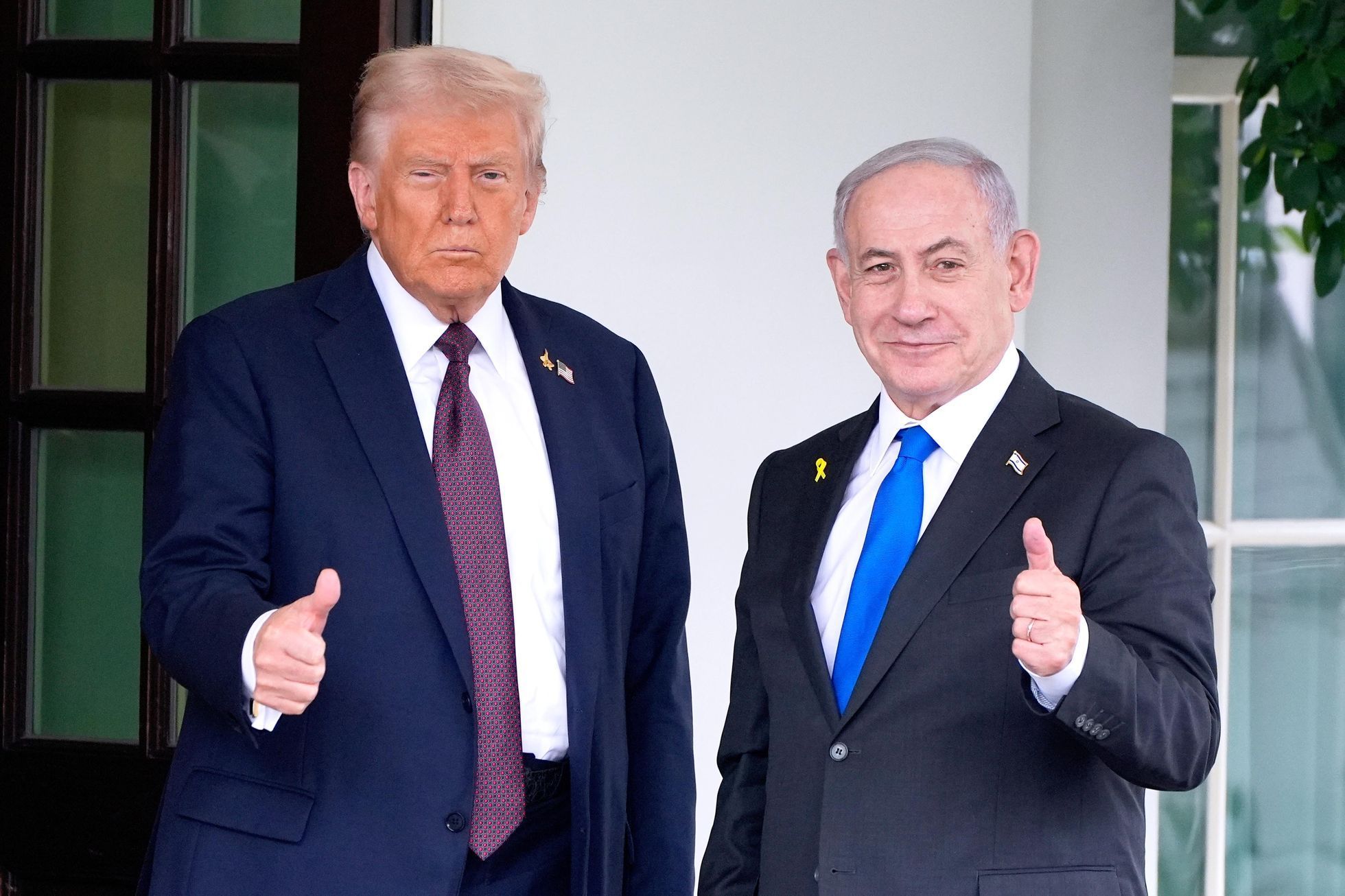 Donald Trump, Benjamin Netanjahu, Izrael, USA, Gaza, Hamas, Palestina, mírový plán