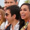 Director Atom Egoyan and cast member Rosario Dawson pose during a photocall for the film &quot;Captives&quot; in competition at the 67th Cannes Film Festival in Cannes
