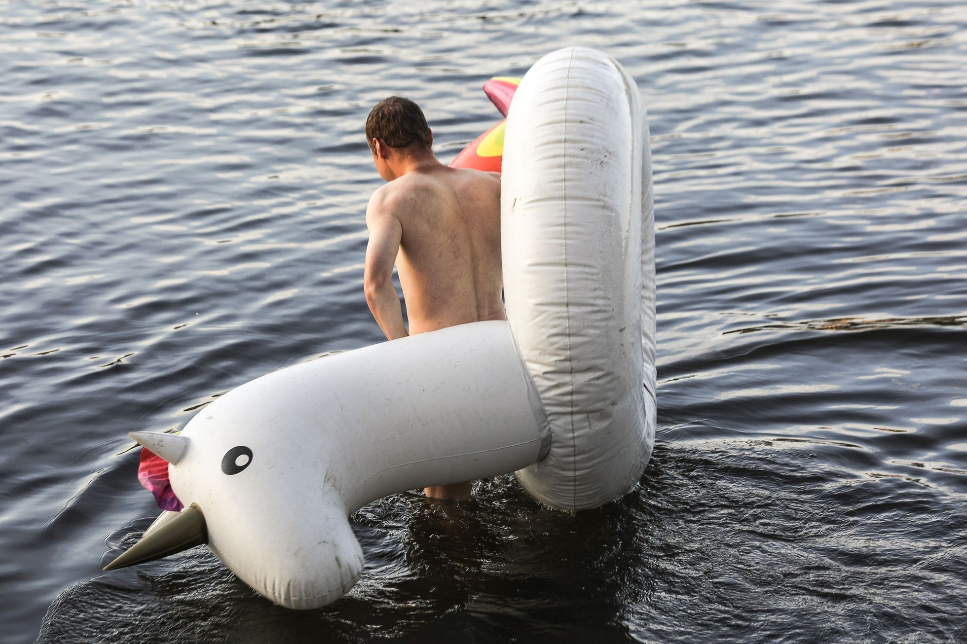 Baden Baden, nová plovárna v Praze na Štvanici, Vltava, koupání