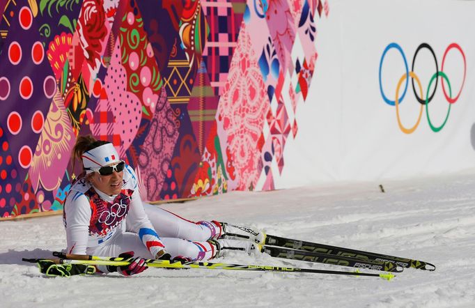 Soči 2014, 30 km Ž: Coraline Hugueová, Francie