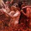 Rajčatová bitva Tomatina ve Španělsku