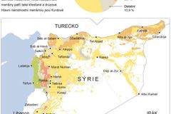 Mapa války. Etnicky a nábožensky roztříštěná Sýrie