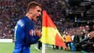 ME 2016, Francie-Německo: Antoine Griezmann slaví gól na 1:0