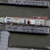 Legendární mamutí loď Queen Mary II. z výšky 300 metrů