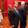 Dmitrij Medvěděv v Praze na výstavě