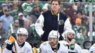 Jan 1, 2020; Dallas, TX, USA; Nashville Predators head coach Peter Laviolette during the second period in the 2020 Winter Classic hockey game against the Dallas Stars at