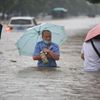 Povodně, Čína, Čeng-čou.