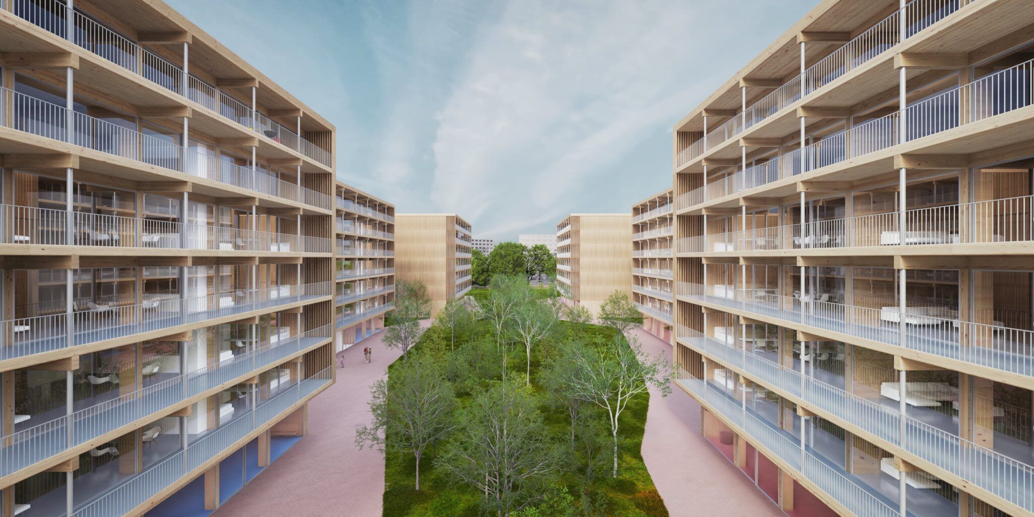 dřevěná bytovka, nedostupné bydlení, projekt, rodiny, architektura, design