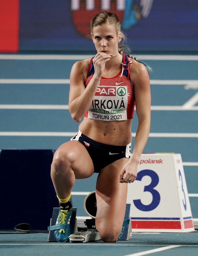 Česká sprinterka Marcela Pírková na HME 2021 v Toruni