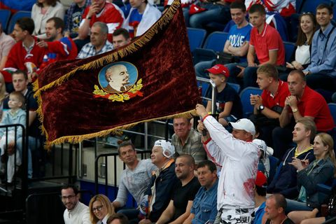 MS 2014, Rusko - Francie: fanoušci Ruska