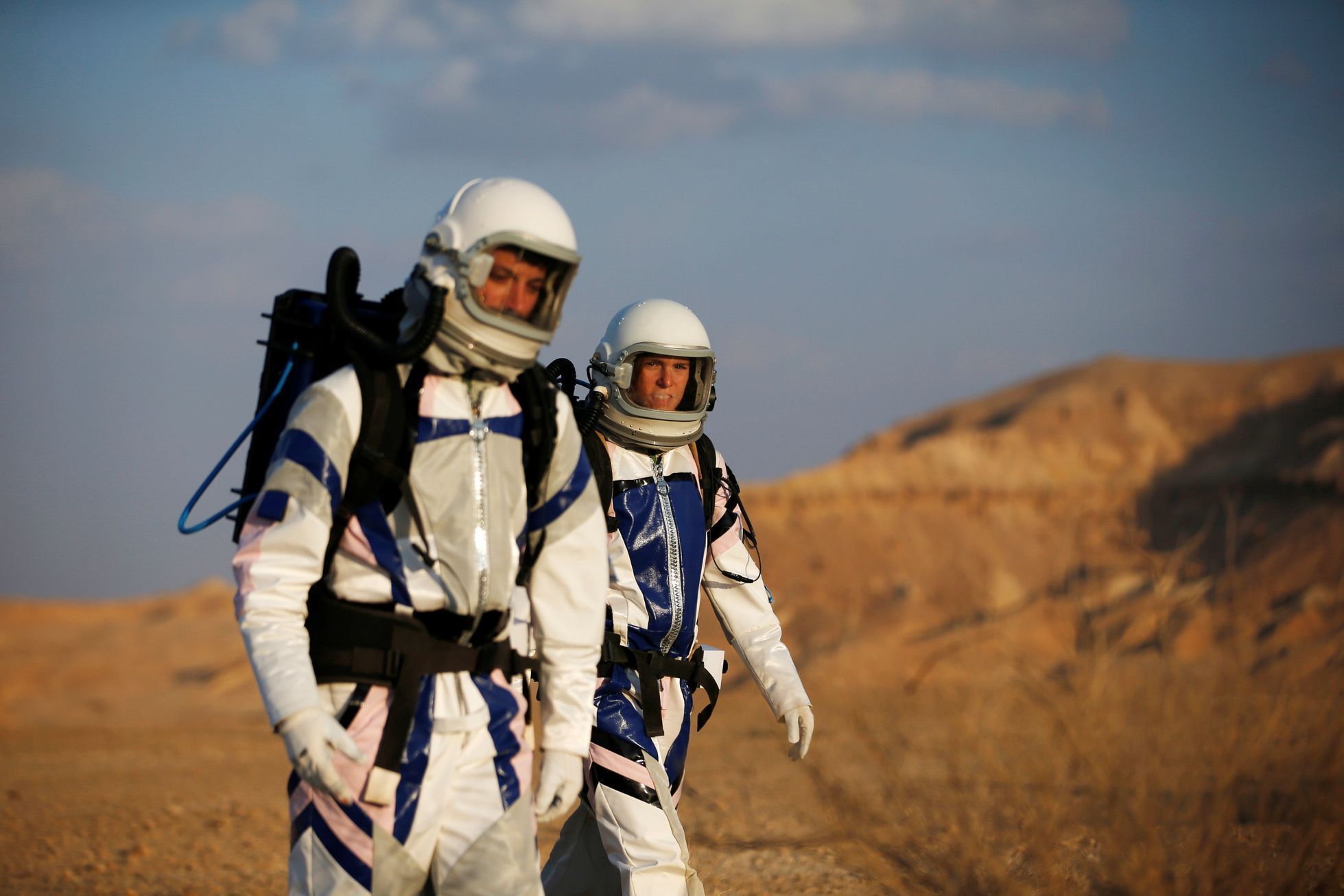 Izrael - poušť Negev - simulace života na Marsu