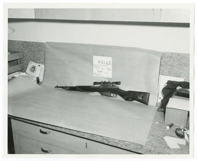 A rifle belonging to Lee Harvey Oswald, accused of assassinating former U.S. President John F. Kennedy, is pictured in this undated Dallas Police Department image from the Dallas Municipal Archives.