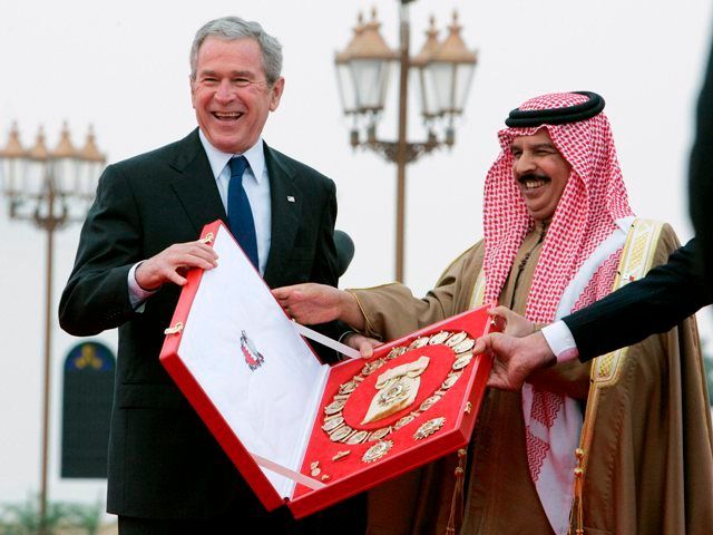 prezident Bush na Blízkém východě