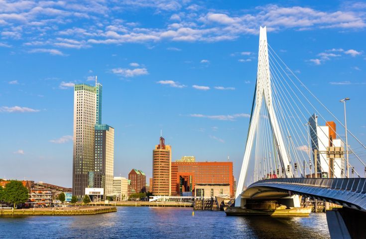 Rotterdam - most Erasma Rotterdamského