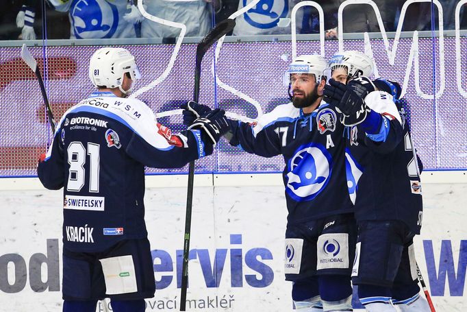 2. čtvrtfinále play-off 2018, Plzeň - Olomouc: Jaroslav Kracík a Milan Gulaš