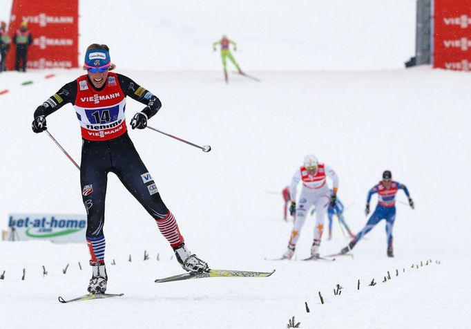 MS v klasickém lyžování 2013, sprint dvojic: Kikkan Randallová si běží pro zlato