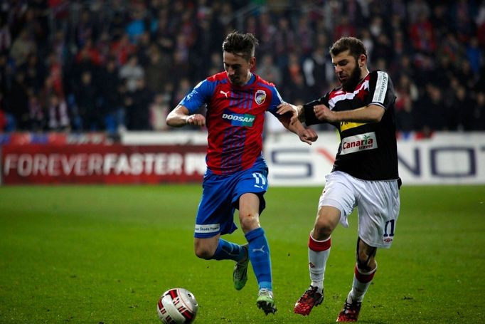 SL, Plzeň-Slavia: Milan Petržela - Levan Kenia