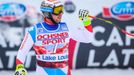 Beat Feuz při sjezdu v Lake Louise 2017