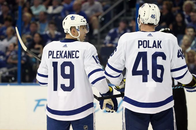 hokej, NHL 2017/2018, Tampa Bay - Toronto, Tomáš Plekanec, Roman Polák