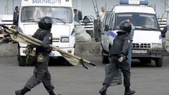 Zásah policie po výbuchu na moskevském tržišti