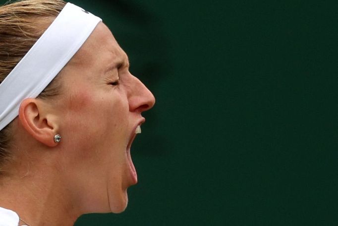 Petra Kvitová ve druhém kole Wimbledonu 2022